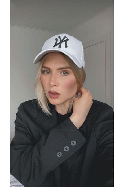MSA Unisex Baseball Ny Hat White-black