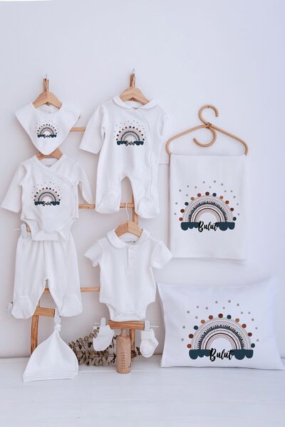 Lilabio Bebe Yaka İsme Özel Delux 12li Hastane Çıkışı