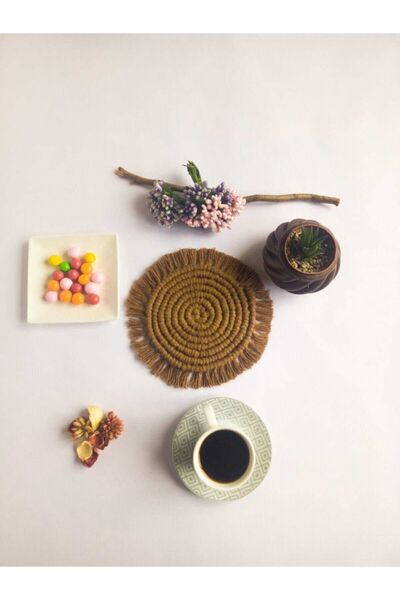 PAMAYD Makrome Fincan Altlığı 6lı Takım