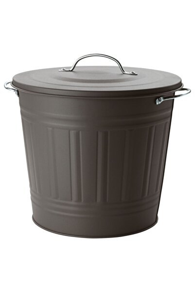 IKEA Knodd Trash Can, Gray