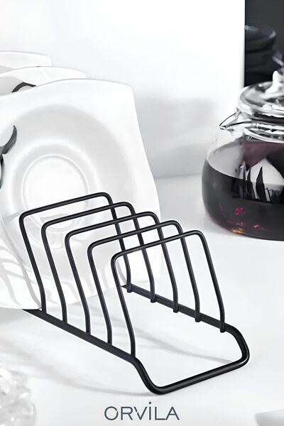 Orvila 9 Bölmeli Tabaklık ve Tabak Düzenleyici Mini Bulaşıklık - Dolap İçi Ça...