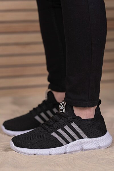 Riccon Unisex černé a bílé tenisky0012370