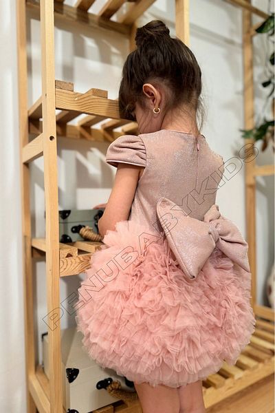penu baby kids Short Sleeve Baby Girl Dress with Powder Tutu - Princess