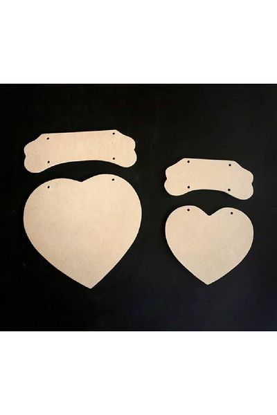 Altınyapı Hobi Market Heart Covering Ornament - Large and small size