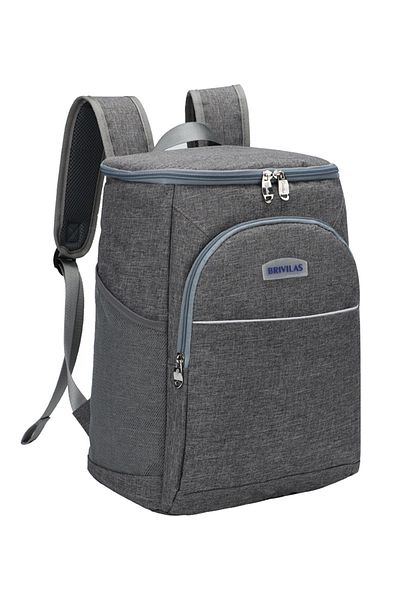 Ecrou Γκρι ύφασμα Oxford - Μονωμένο Cooler και Πολυλειτουργικό Σακίδιο πλάτης