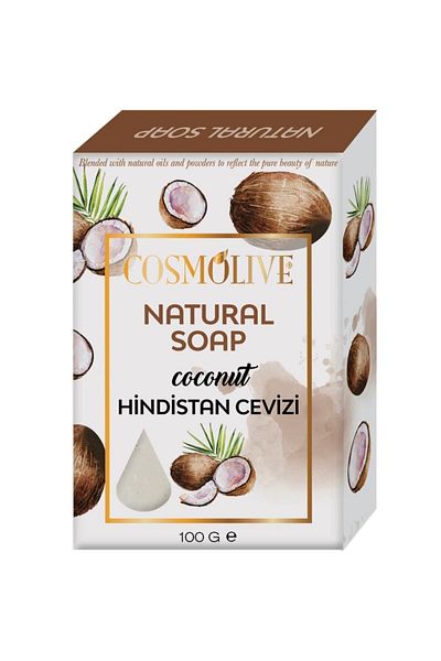 Cosmolive 100% Natural Coconut Soap Facial Hair Skin Care Scented Soap 100 gr