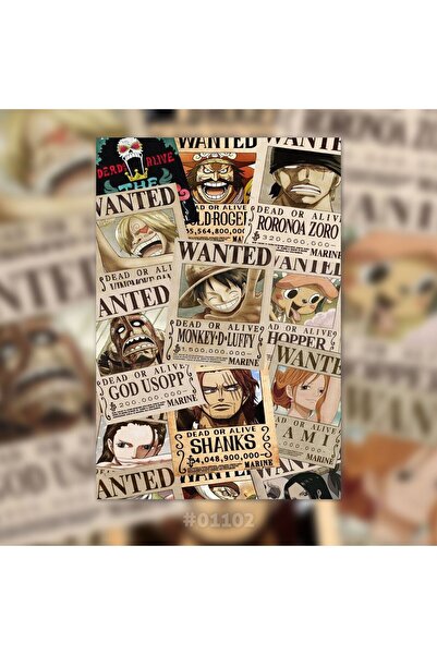 Plexit One Piece Anime Baskılı Ahşap Tablo