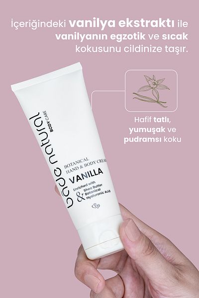 Bade Natural 75ml Vanilla Herbal Hand and Body Cream - 100% Natural and Vegan