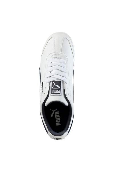 Puma Ρώμη Basic 353572   04 - Ανδρικά καθημερινά λευκά μπλε ναυτικά παπούτσια