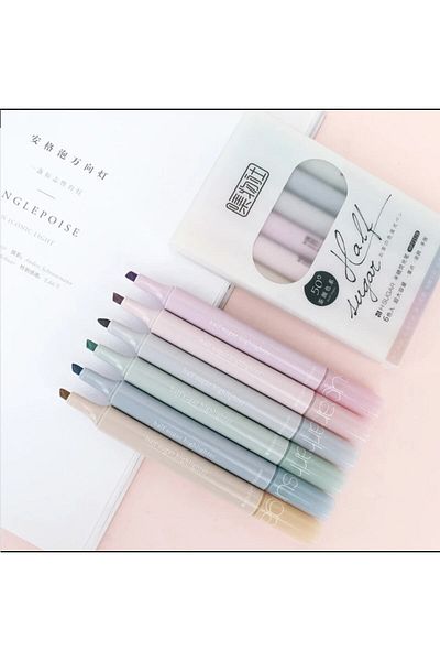 teknotrust Half Sugar Pastel Tones - Multicolor Highlighter Set