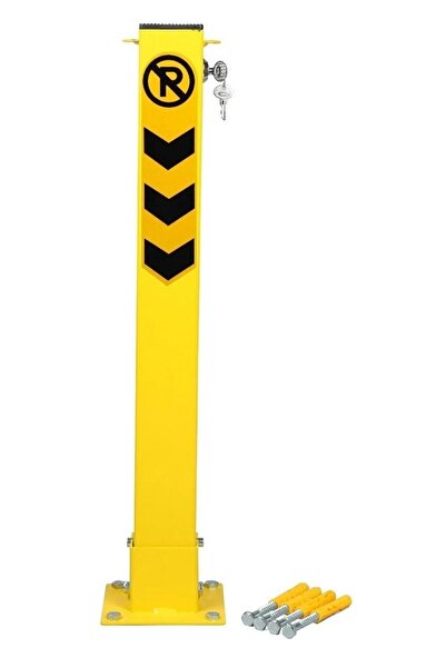 Kayalar Trafik 75 Cm Kendinden Kilitli Otopark Bariyeri Kilitli Direk 8*8 Cm ...