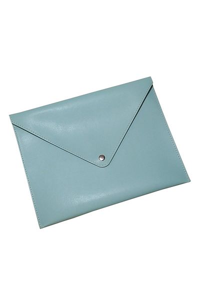2K ملف مغلف صغير الحجم مقاس A5 مقاس 19.5 × 24.7 سم الاهتمام باللون الأخضر المائي مناسب لمستندات A5! ! !