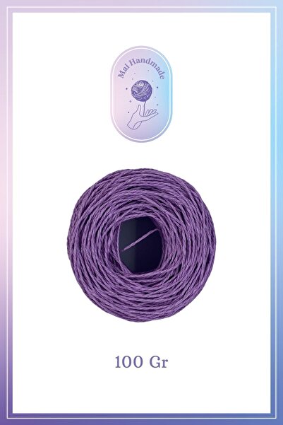 Mai Handmade Sarılmış Kağıt İp / Mor 100 Gr