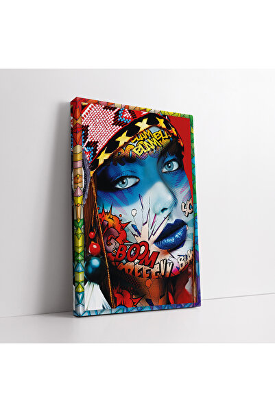 KOSS Dijital Pop Art Žena Grafiti Slika na Platnu