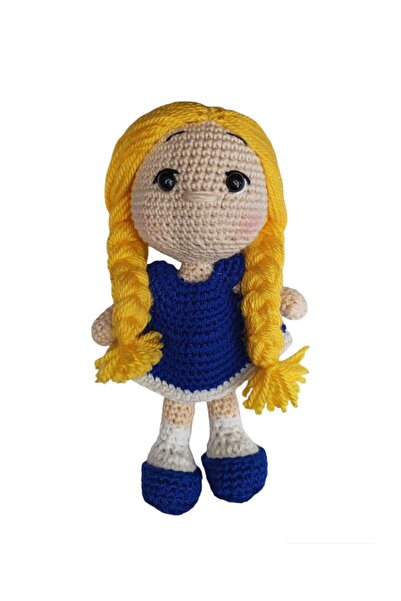 PATRON Amigurumi Saçı Örgülü Ayakkabısı Çıkıyor Elbiseli Kız Çocuk Tüm Yaş Grupları İçin