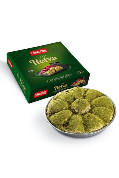 güvenbey 5 Kg Tepsi Antep Fıstıklı Tahin Helvası