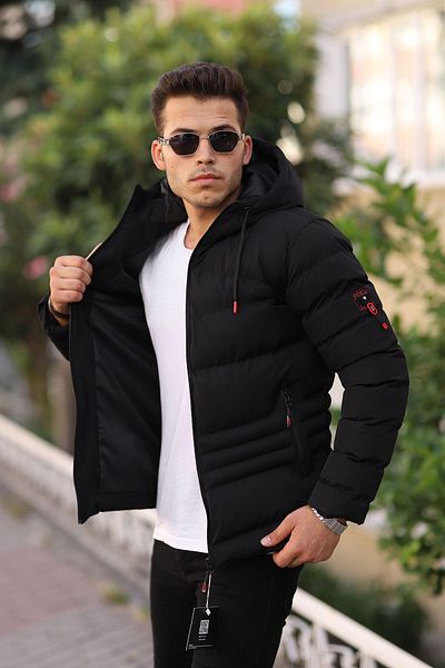 BOYS MANS Αδιάβροχο και αντιανεμικό ανδρικό χειμωνιάτικο παλτό με κουκούλα