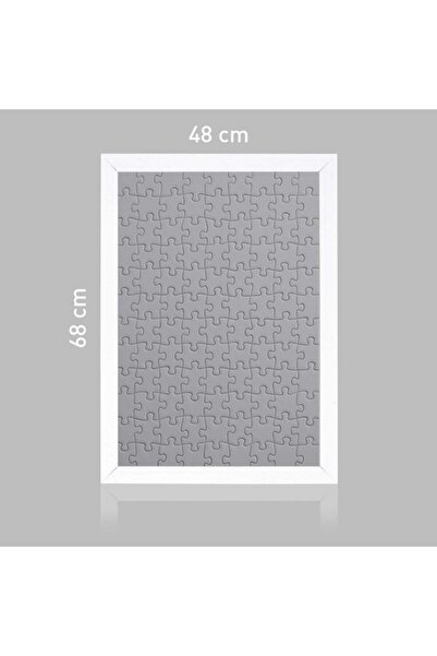 Genel Markalar Sar Puzzle puzzle Ve Yapboz Çerçevesi 1000 Parça Için Ebat 68cmx48cm Beyaz