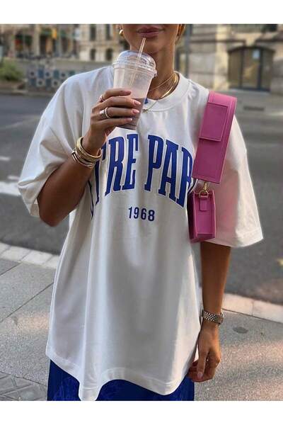 Jose Clothing Μπλουζάκι Oversize με στάμπα από οργανικό βαμβάκι