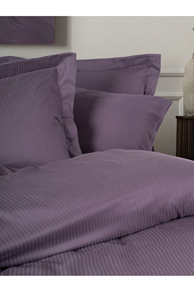 Cotton Box Nude Colored Double Duvet Cover Set - Craft Plum
