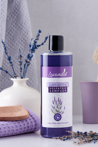 Lavandist Yıpranmış Saçlar Için Onarıcı Şampuan - Sülfatsız & Tuzsuz & Vegan-...