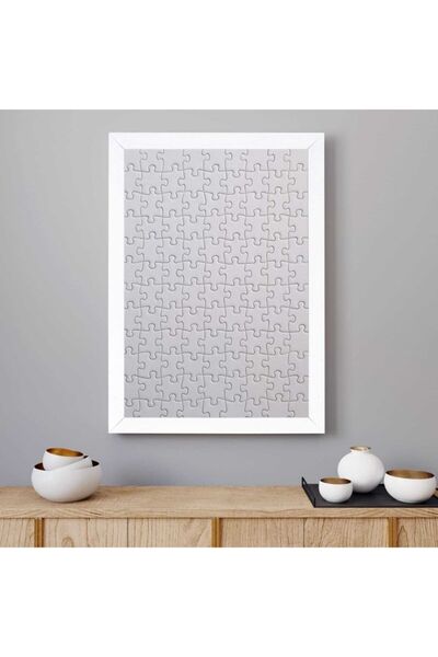 Genel Markalar Sar Puzzle puzzle Ve Yapboz Çerçevesi 1000 Parça Için Ebat 68cmx48cm Beyaz