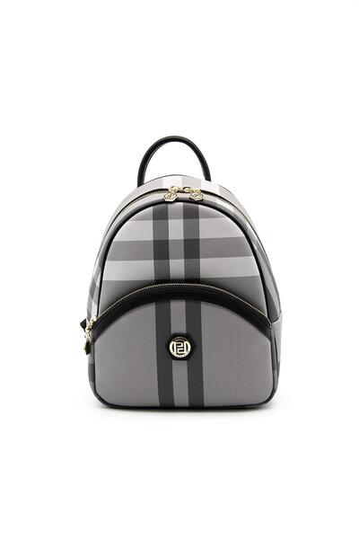 Silver Polo Sp945 Black Women's Backpack - Silver & Polo Gray
