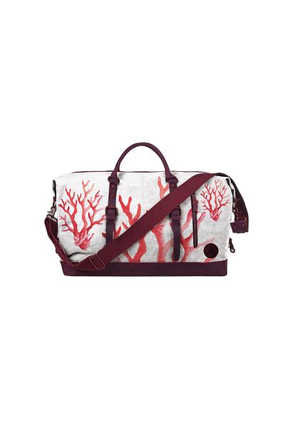 ANEMOSS Korallenrote Reisetasche