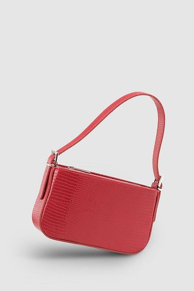 Housebags Geantă Baguette Roșie - STD 208 Classic, Cataramă Femei