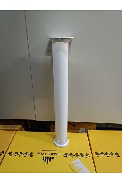 fds SÜTBEYAZ METAL ALTTAN AYARLI BORU AYAK MASA SEHPA BANYO DOLAP YÜKSEKLİK 35CM