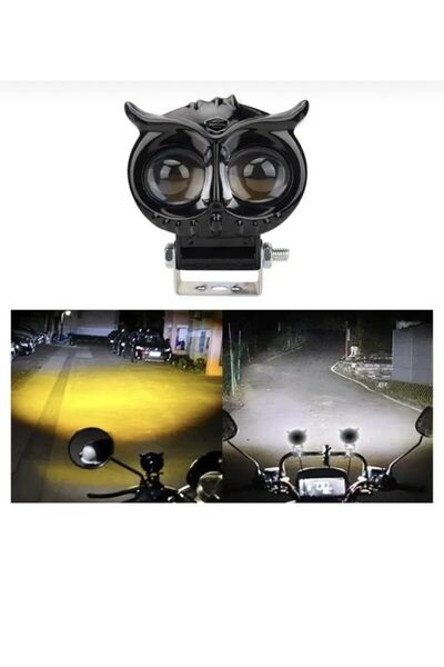 Genel Markalar 2.5 Inç  Uyumlu Araç Motosiklet Far Led Spot Beyaz Sarı Sürüş ...