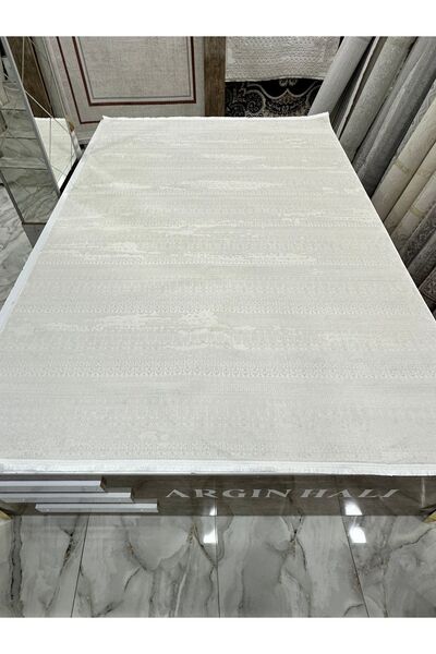 Alyans İnce Bambu Halı Beyaz Argın Halı