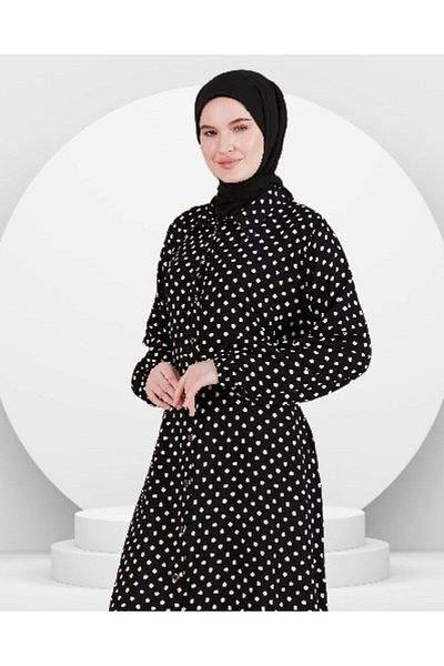 NESAFET Plus Size Crispy Patterned Panties Testeur Dress