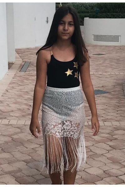 LOOK ME Δαντελένια Κεντημένη Φούντα Λευκή Κοριτσίστικη Παρέο By Nessi Byrd