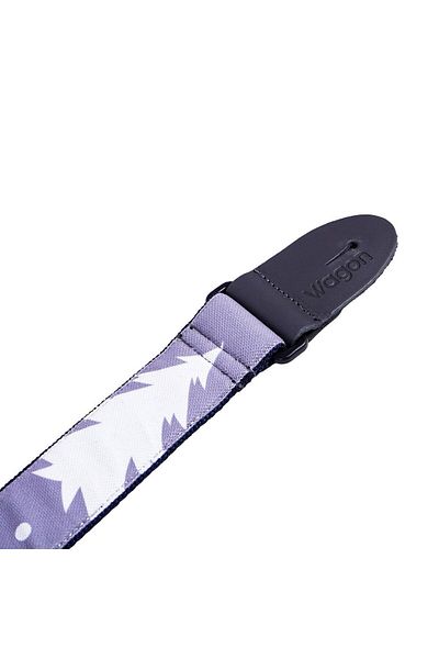 Wagon Straps Christmas Themed Guitar Strap - Gray