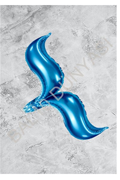 BAL10 DÜNYASI بالون رقائق ذيل حورية البحر باللون الفضي