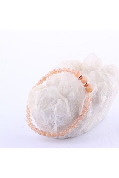 OSMANLI DOĞAL TAŞ B684 Model Certified Sun Stone Natural Bracelet