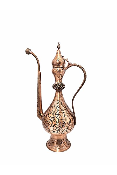 Zinnun Bakır El Oyması İbrik (50 cm)