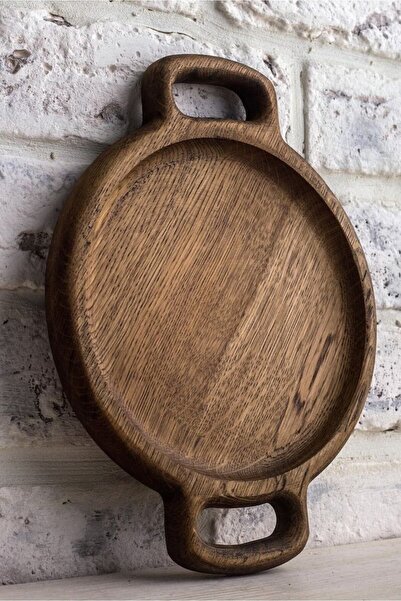 atolyesiahsap Ahşap Yuvarlak Sofra Servis Peynir Tabağı