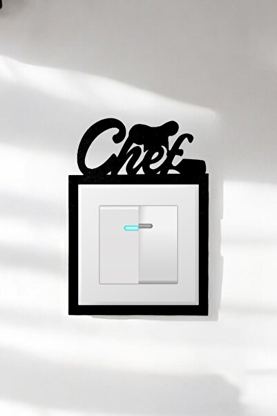 Muyika Design Muyika Dekoratif Priz Çerçevesi  MDF Chef