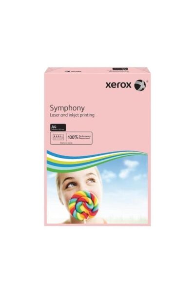 Xerox ورق نسخ ملون مقاس A4 من سيمفوني - 500 قطعة 80 جرام وردي 3r93970
