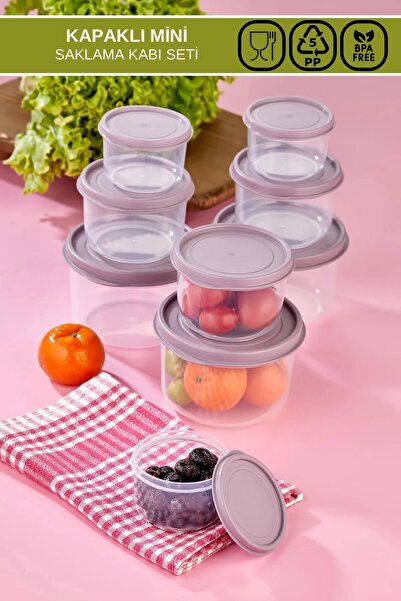 Poomy 9 Piece Round Feeding Bowl Set - 1x(175ml-360ml-650ml)