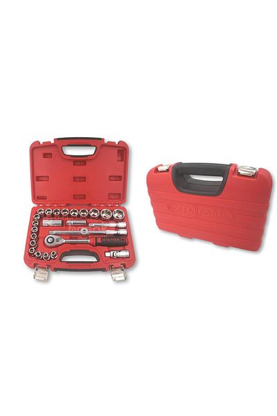 CETA FORM C20-25ph2 25 Pieces 1/2” 6 Corner Socket Set (PLASTIC BAG)