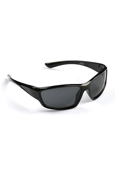 Di Caprio Men's SunGlasses - Black, Face HuGGinG, Curved