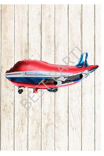 BEST PARTİ DOĞUM GÜNÜ PARTİ SÜSLERİ Red Airplane Foil Balloon