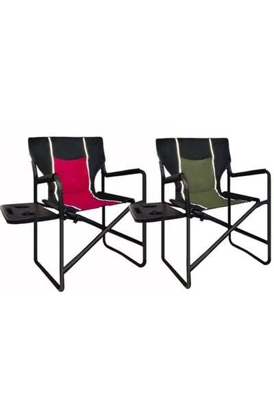 Orcamp Açılır Yan Masalı Kamp Sandalyesi HAKİ