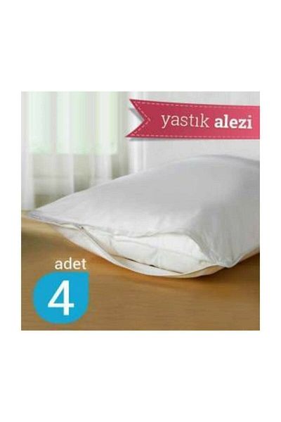 PERLAMİA 4-Piece Pillow Mattress Liquid-Proof Stain-Proof No Mite Allergy 50*70 Antibacterial