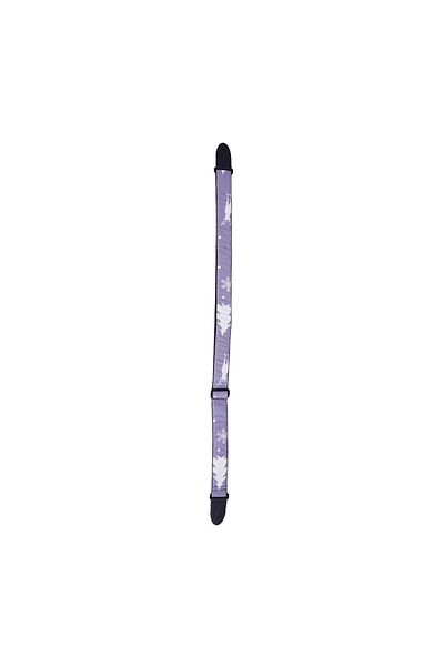 Wagon Straps Christmas Themed Guitar Strap - Gray