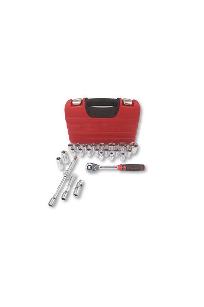 CETA FORM C20-25ph2 25 Pieces 1/2” 6 Corner Socket Set (PLASTIC BAG)