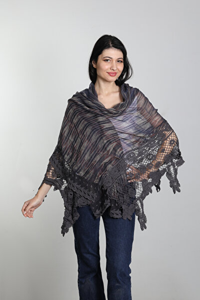 Mystic Mor Renk Pamuk Ipek Şal